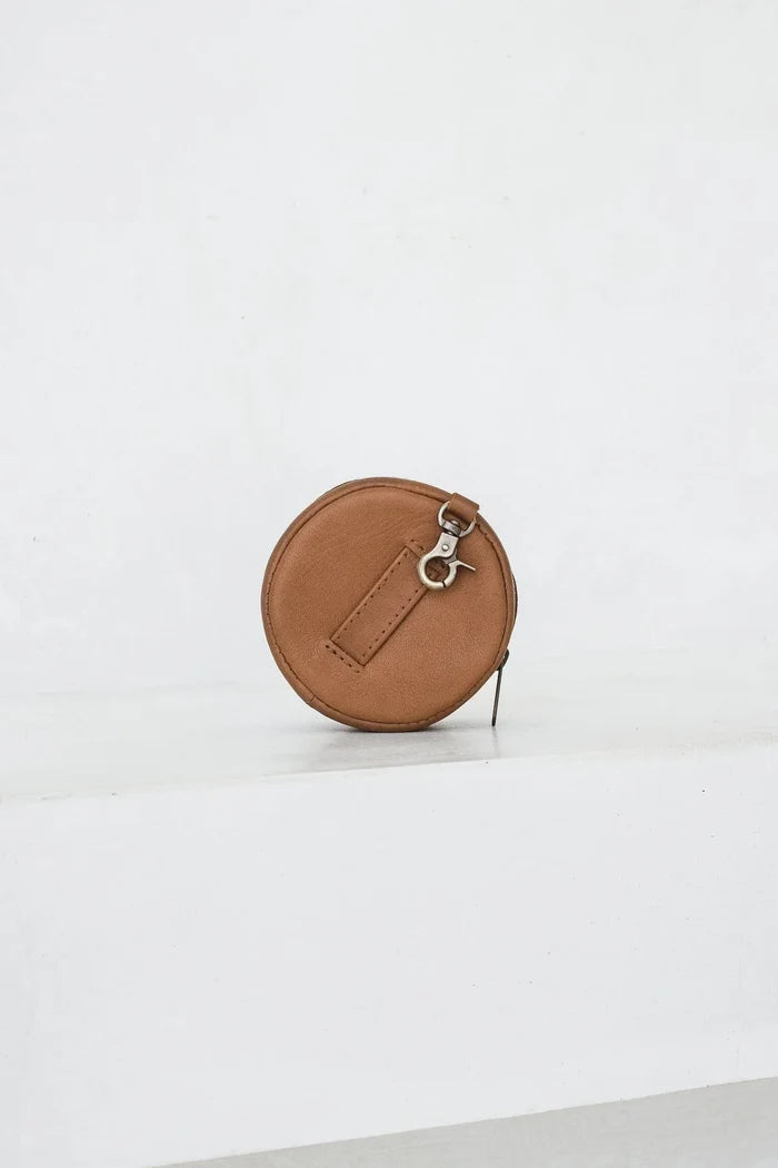 Rover Circle Pouch- Tan