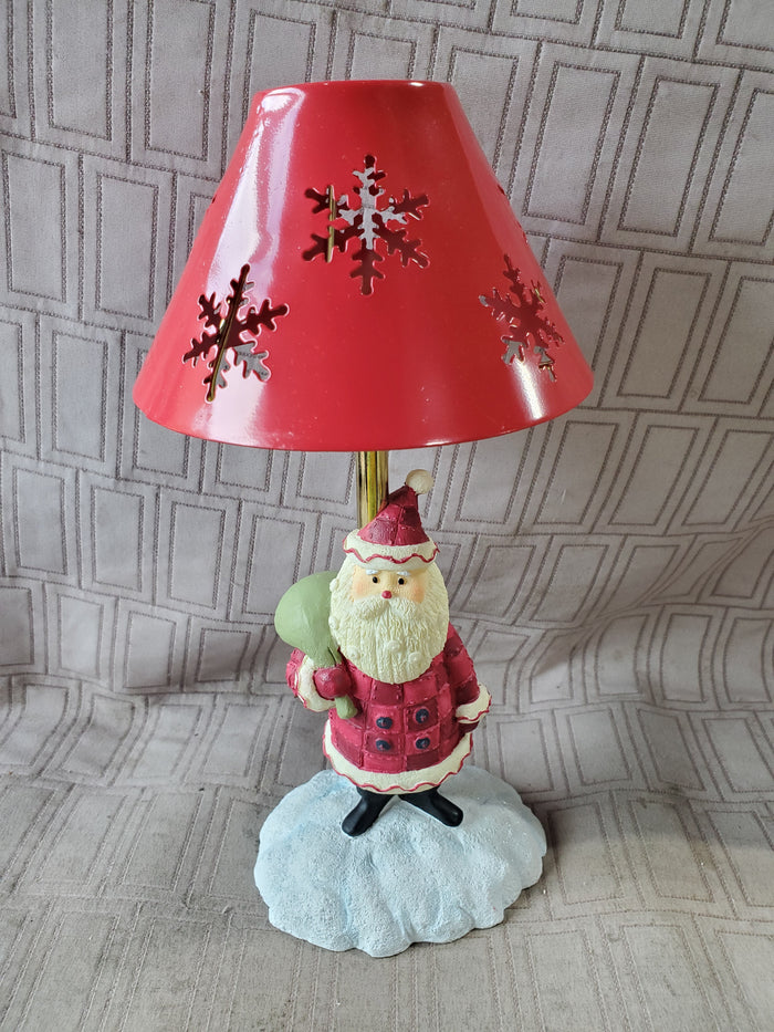 Santa Tealight Candle Holder with Shade