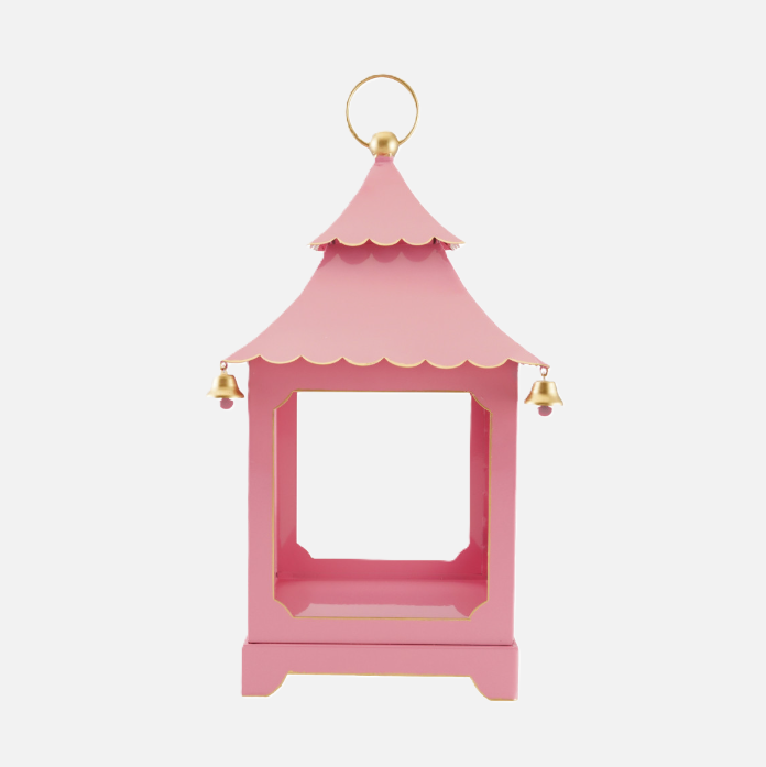 Scalloped Metal Lantern w/ Bells - 13 Hub Lane   |  Lanterns