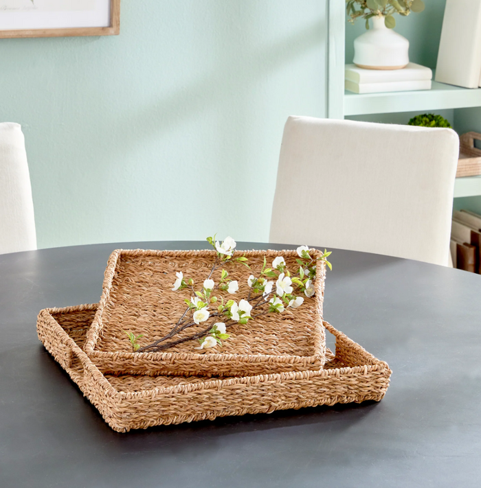 Seagrass Rectangular Tray - 13 Hub Lane   |  Woven Trays