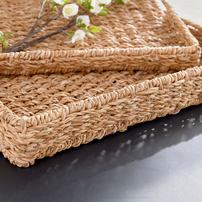 Seagrass Rectangular Tray - 13 Hub Lane   |  Woven Trays