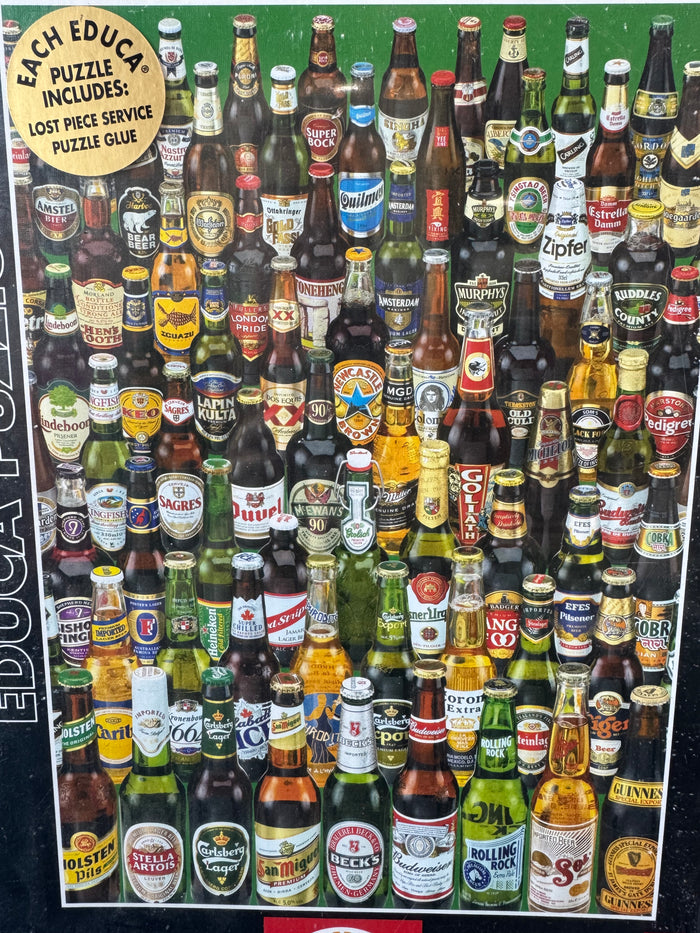 Sealed Educa 12736 Beers 1000-Piece Jigsaw Puzzle