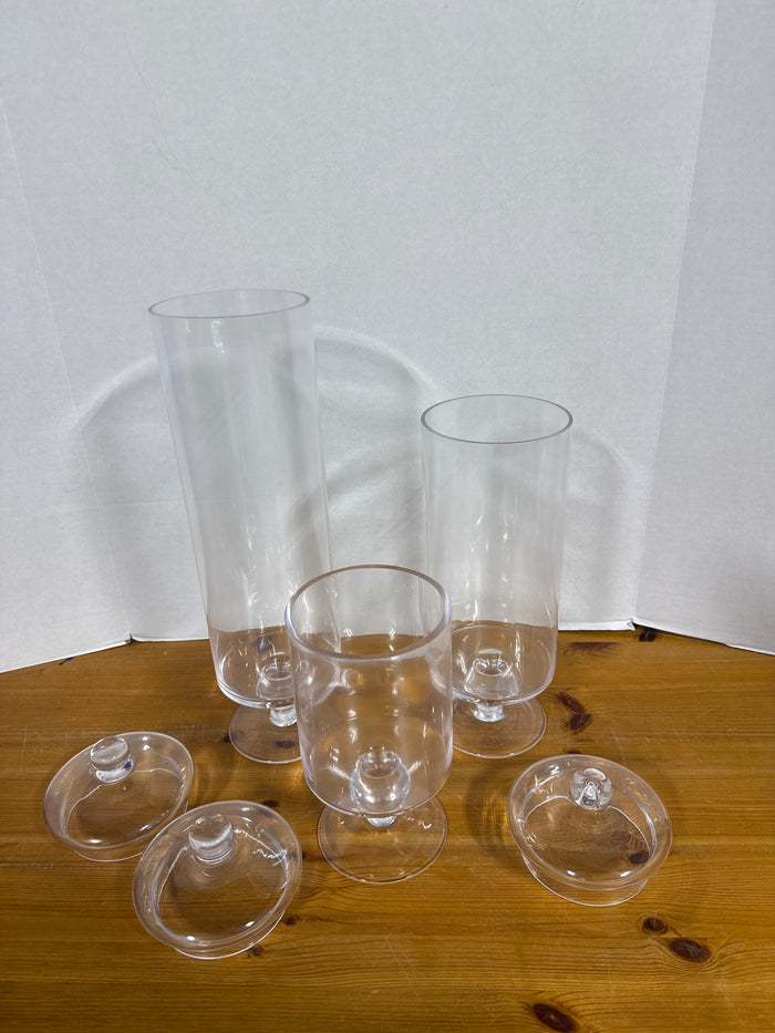 Set Of 3 Apothecary Jars