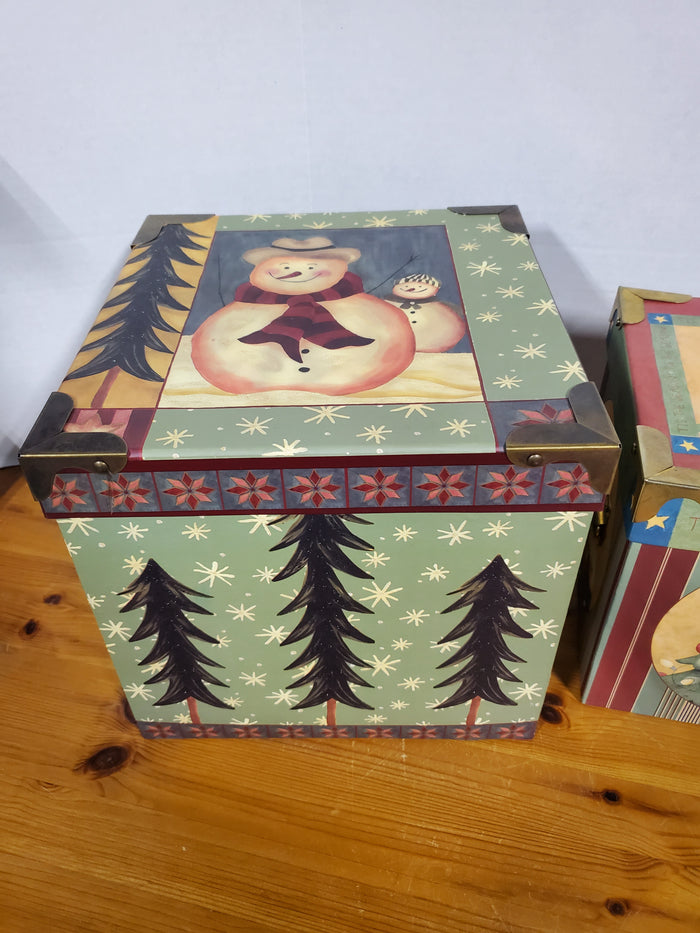 Set of 3 Christmas Nesting Boxes