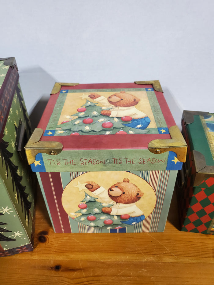 Set of 3 Christmas Nesting Boxes