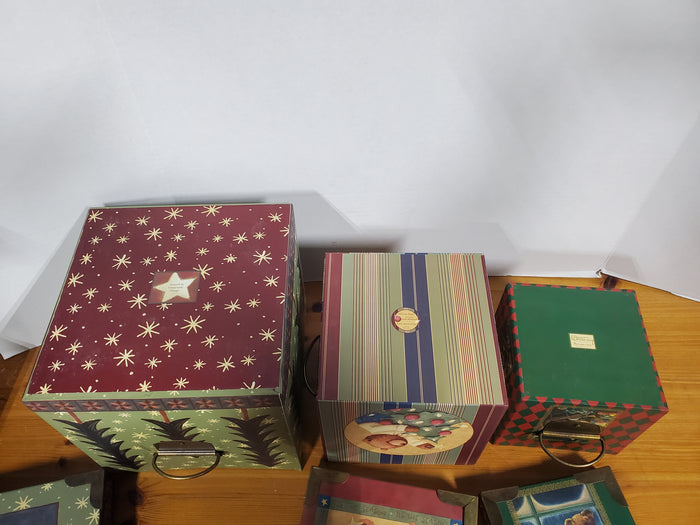 Set of 3 Christmas Nesting Boxes