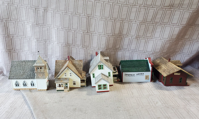 Set of 5 Hallmark 1994 Sarah Plain and Tall Collection Village Figurines