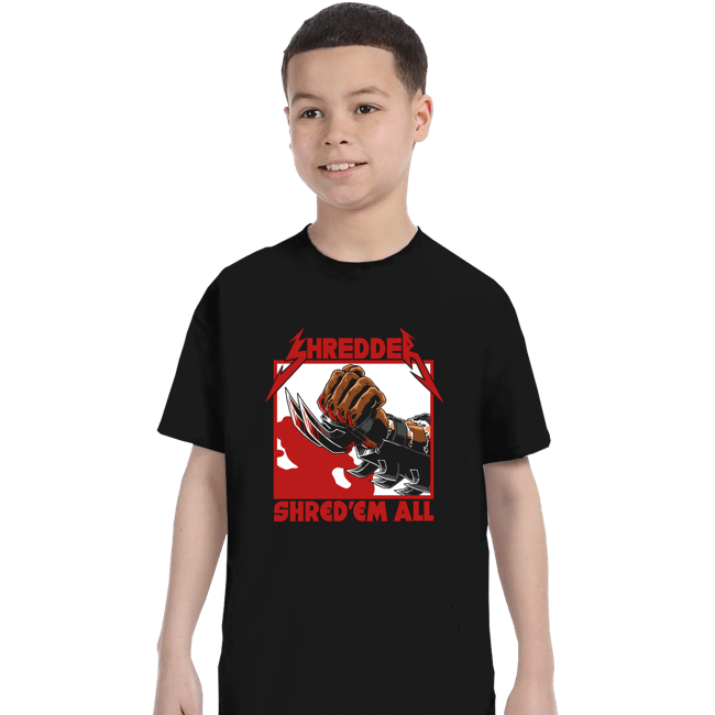 Daily_Deal_Shirts T-Shirts, Youth / XS / Black Shred'Em All