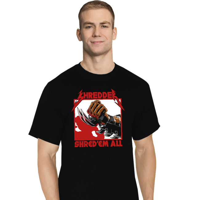 Daily_Deal_Shirts T-Shirts, Tall / Large / Black Shred'Em All