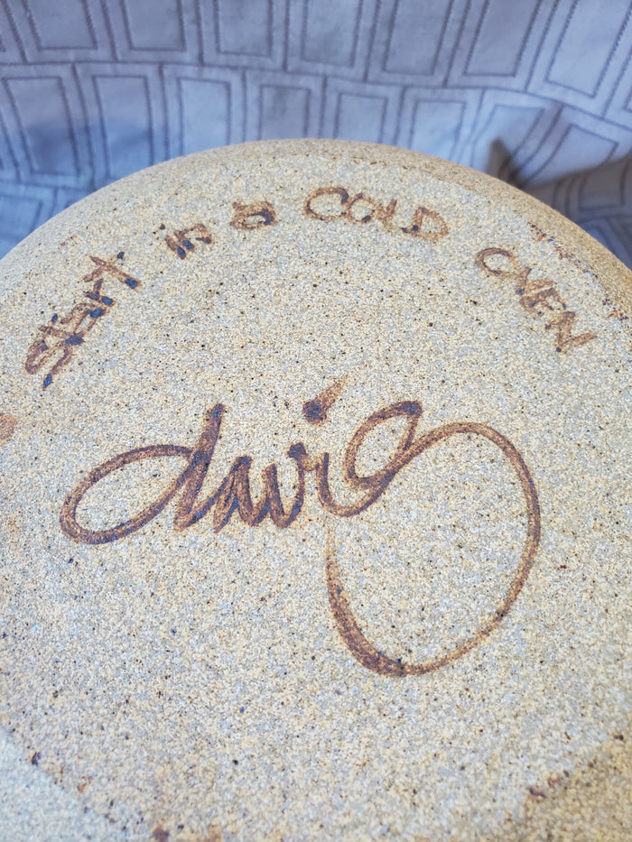 Signed Pottery Ovenproof Baking Dish