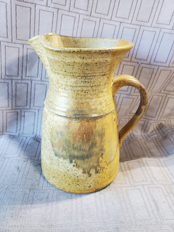 Signed Pottery Pitcher