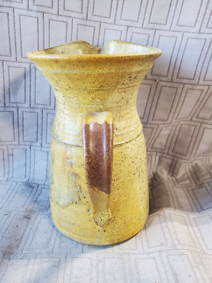 Signed Pottery Pitcher