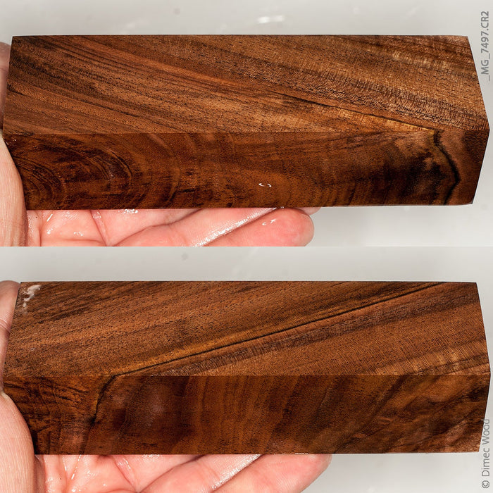 Stabilized black walnut wood block