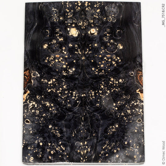 Stabilized wood box elder burl panels