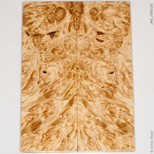 Stabilized wood box elder burl panels