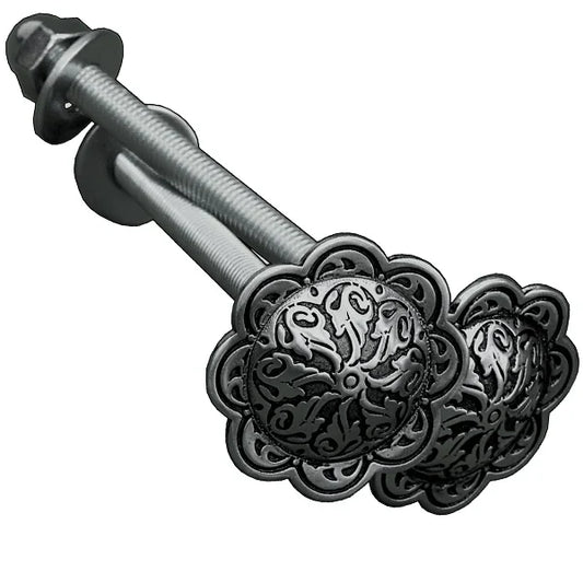 Stainless Steel Floral Concho Stirrup Bolts