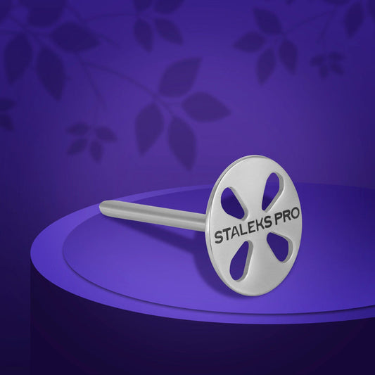 Staleks Elongated pedicure disc PODODISC L (25 mm) EXPERT and set of disposable file 180 grit 5 pc Nail file Staleks