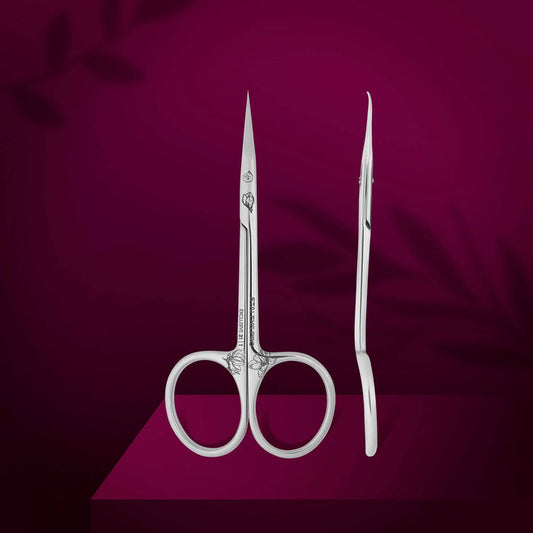 Staleks Professional cuticle scissors with hook EXCLUSIVE 21 TYPE 1 (magnolia) Scissors Staleks