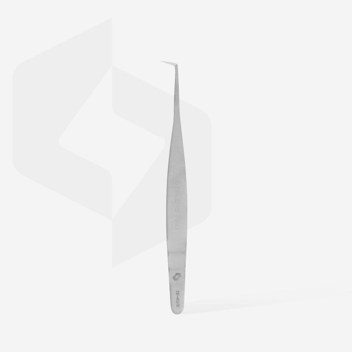Staleks Professional Eyelash tweezers EXPERT 40 TYPE 8 (curved tweezers for volume extension, 85') Eyebrow tweezers Staleks