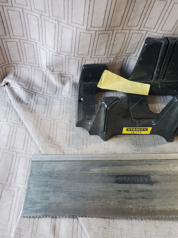 Stanley Mitre Box with Backsaw and Zipties