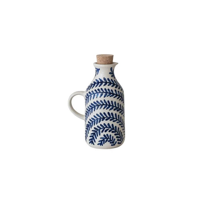 Stoneware Oil Cruet with Cork - Findlay Rowe Designs