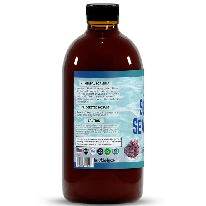 Super Sea Moss Bitter - Herbal Tonic - 16oz Bottle
