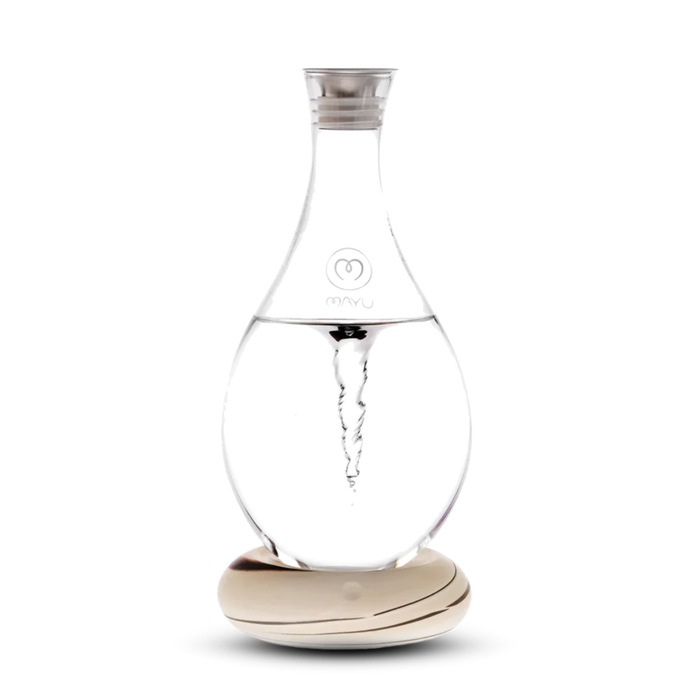 Swirl Structured Water Carafe - Earth Base