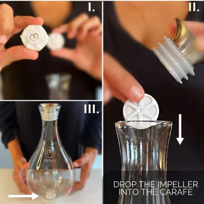 Swirl Structured Water Carafe - Earth Base