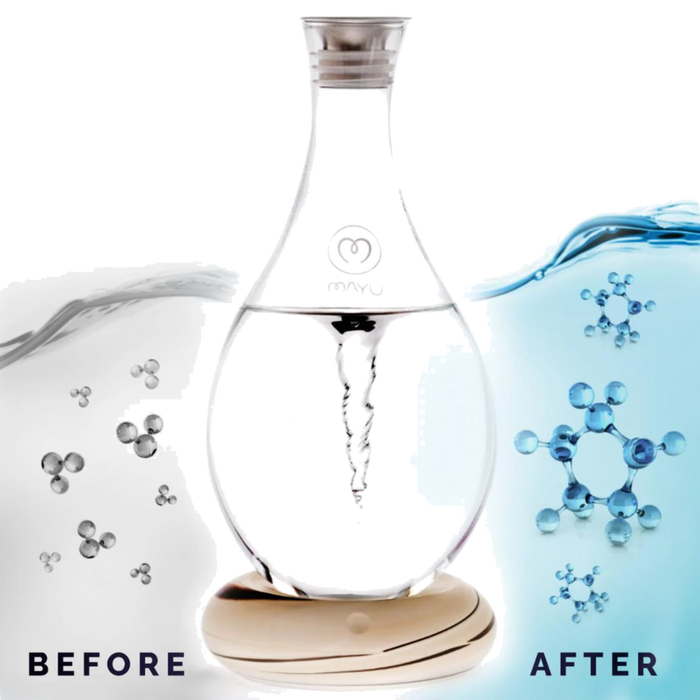 Swirl Structured Water Carafe - Earth Base
