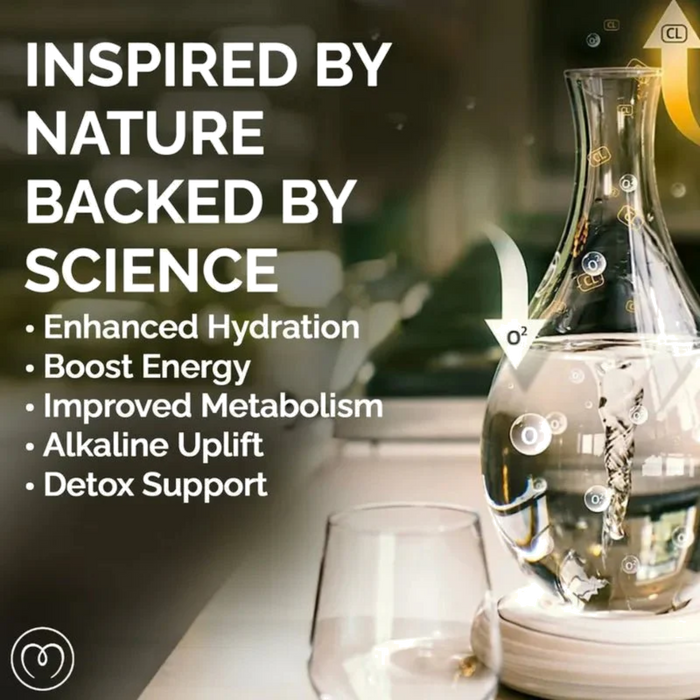 Swirl Structured Water Carafe - Earth Base