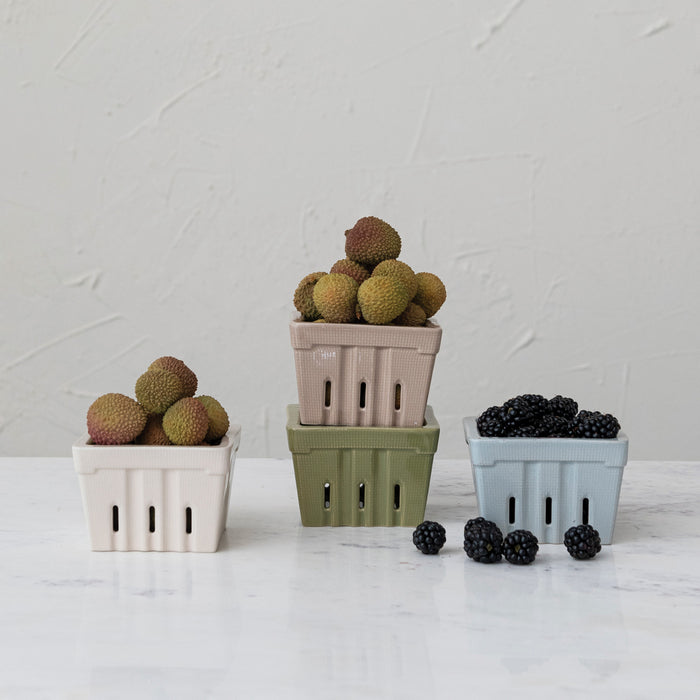 Textured Berry Basket