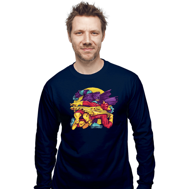 Long Sleeve Shirts, Unisex / Small / Navy
