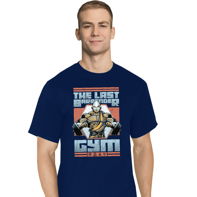 Daily_Deal_Shirts T-Shirts, Tall / Large / Navy The Last Barbender Gym