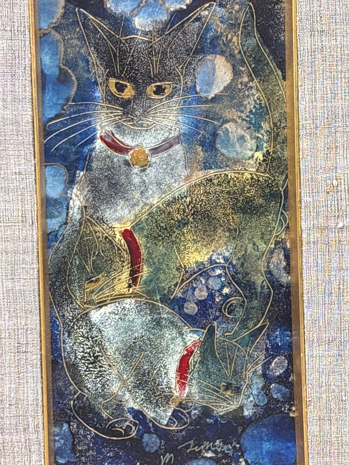 MCM Three Cats by Thai Artist Tumsri - Certificate of Originality Included