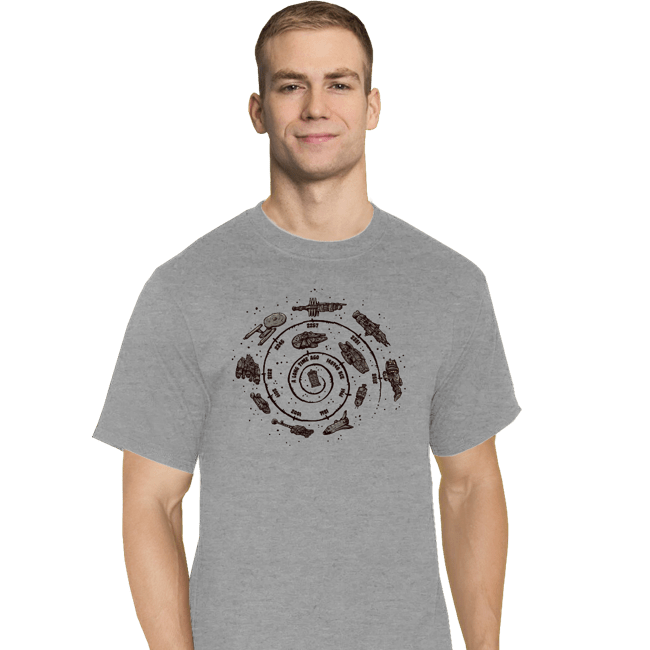 Secret_Shirts T-Shirts, Tall / Large / Sports Grey Timeline