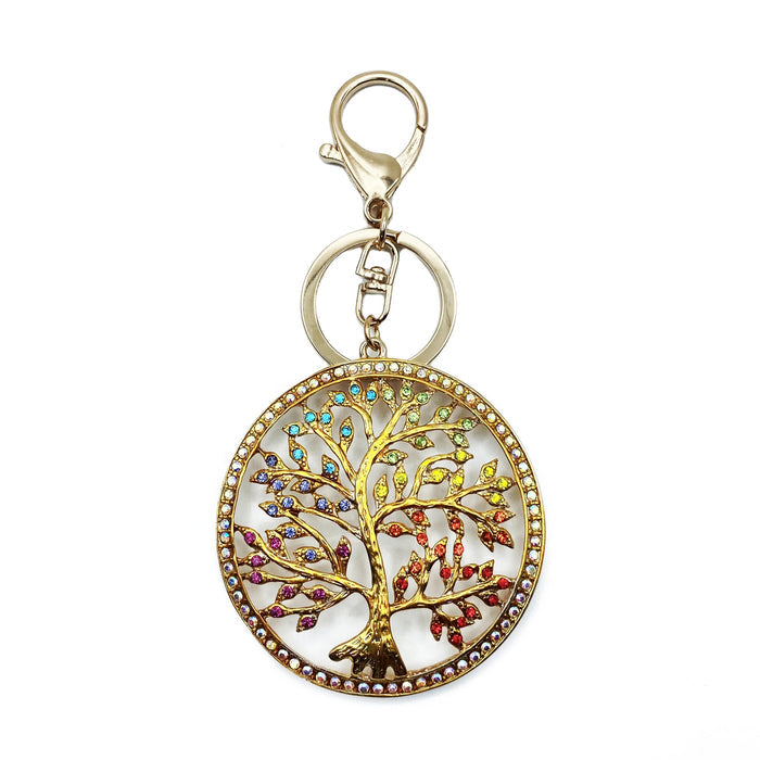 Tree of Life Rhinestone Bling Bag Charm