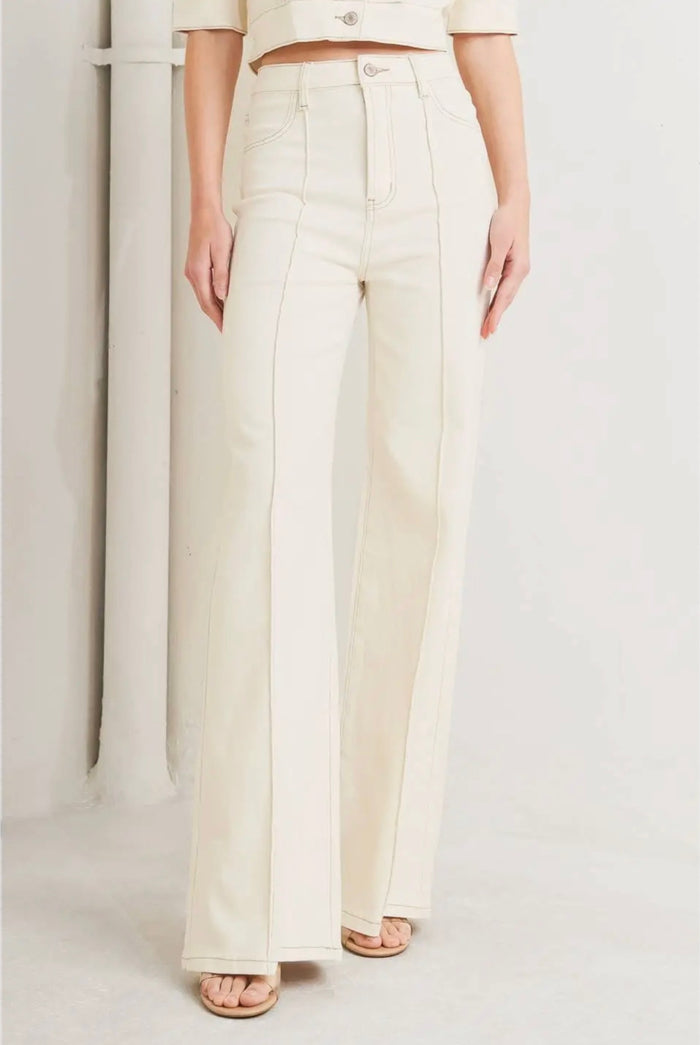 Twill Pant- Ecru