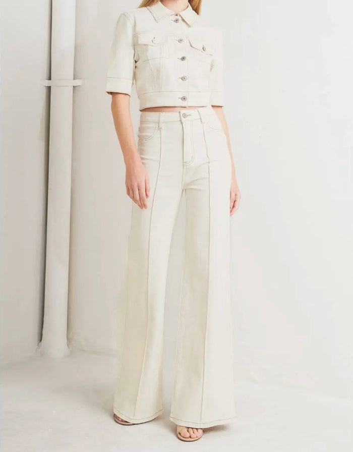 Twill Pant- Ecru