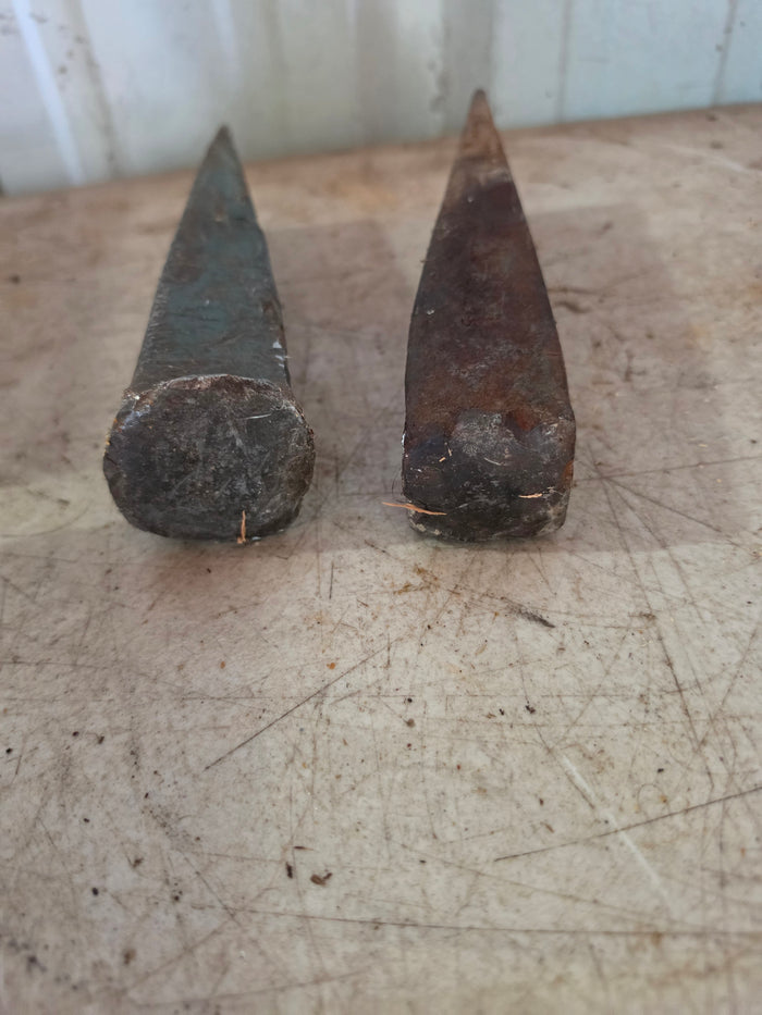 Two Wood Splitting Wedges,  9"