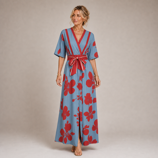 Valentina - Maxi Kjole Chic med Elegant Uddybning