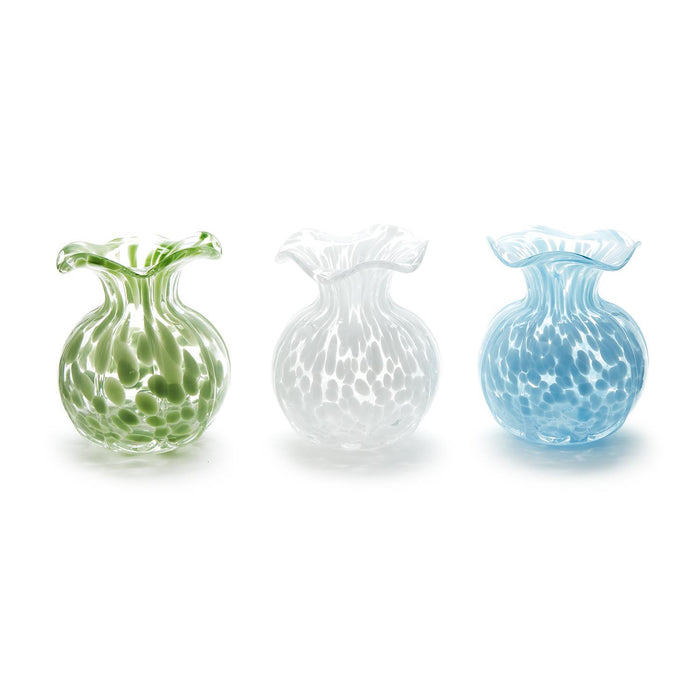 Vase - Ruffled Edge Spotted - Blue White or Green - Findlay Rowe Designs