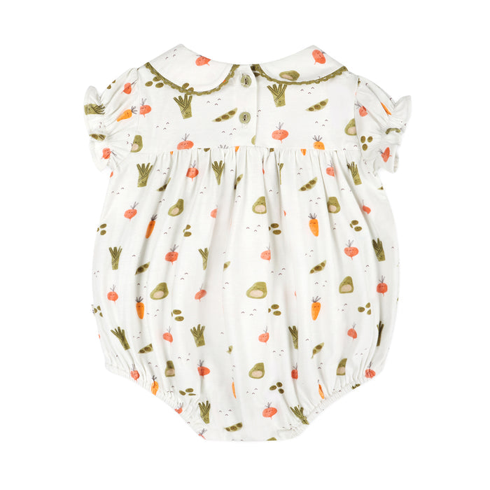 Veggies Baby Bubble Romper Back (Organic Jersey)