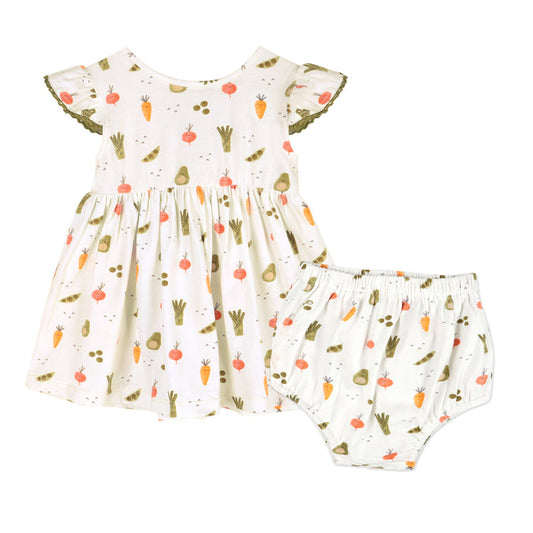 Veggies Baby Dress + Bloomer (Organic Jersey)