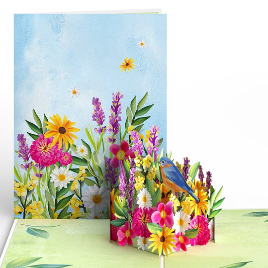 Vibrant Garden Blooms Lovepop Card