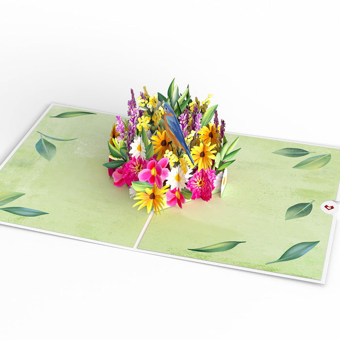 Vibrant Garden Blooms Lovepop Card