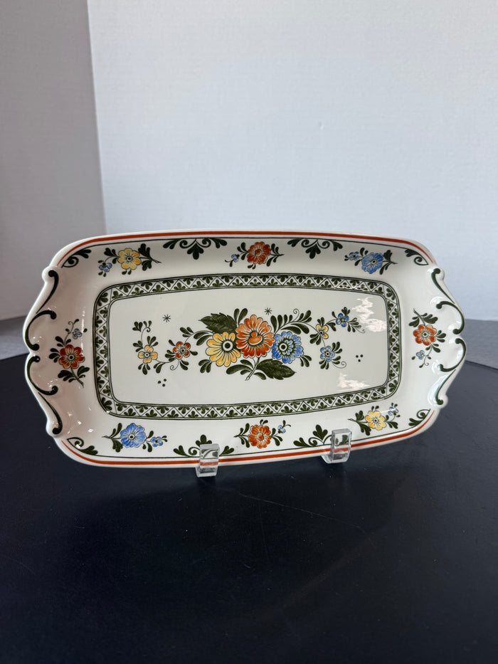 Villeroy & Boch Alt Amsterdam Floral Large Sandwich Tray (A)