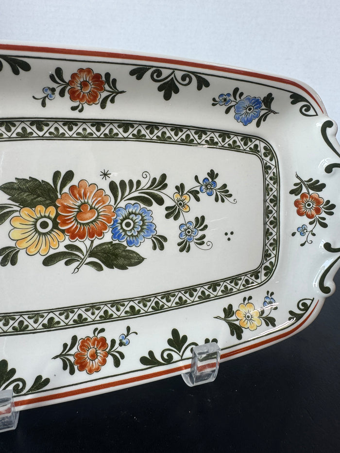 Villeroy & Boch Alt Amsterdam Floral Large Sandwich Tray (A)