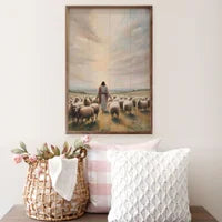 Walk With Jesus Sheep Sign