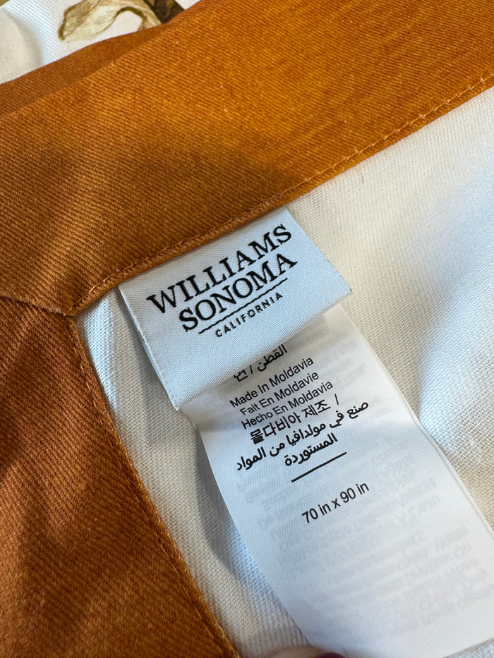 Williams Sonoma Heirloom Pumpkin Rectangular Tablecloth