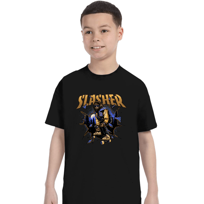 Daily_Deal_Shirts T-Shirts, Youth / XS / Black Wolf Slasher